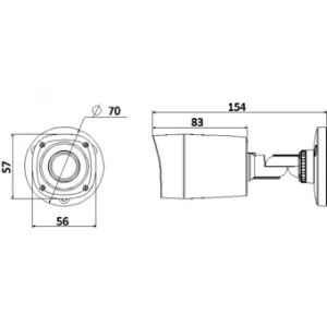 Видеокамера DAHUA DH-HAC-HFW1200RP-0600B Видеокамера DAHUA DH-HAC-HFW1200RP-0600B
