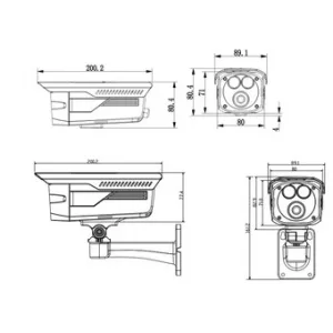 Видеокамера DAHUA HAC-HFW2200D-B(WITH BRACKET) Видеокамера DAHUA HAC-HFW2200D-B(WITH BRACKET)